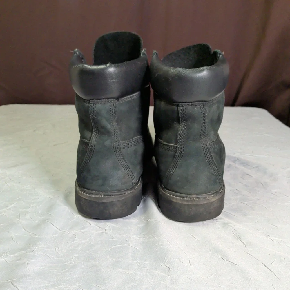 Timberland Mens 6 Inch Premium Boots Mens Size 12M Waterproof Black Leather